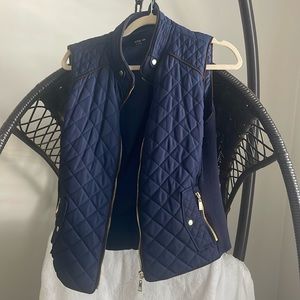 Used once navy blue vest